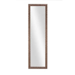 Benzara Rectangular Polystyrene Frame Over The Door Mirror, Bronze