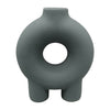 Sagebrook Home 17419-06 Ceramic, 7" Donut Footed Vase, Teal
