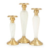 IMAX Worldwide Home TY Tribute Marbled Glass Candleholders - Set of 3
