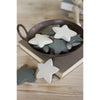 Kalalou A2261 Set of 6 Hand Carved Stone Stars Light Grey