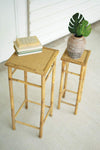 Kalalou CNMR1050 Set Of Two Nesting Bamboo Pedestals