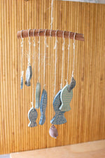 Kalalou H3880 Hanging Clay Fish Chimes