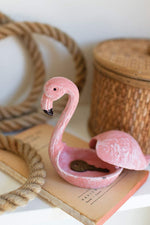 Kalalou CYB1408 Cast Iron Flamingo Hide-A Key