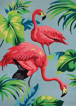 Couristan Covington Flamingos 2' X 4' Rectangular Indoor/Outdoor  Contemporary Rug