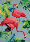Couristan Covington Flamingos 2'6" X 8'6" Runner Indoor/Outdoor  Contemporary Rug