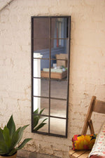 Kalalou CHYK1121 Metal Framed Wall Mirror with 12 Windows