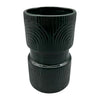 Sagebrook Home 18645-02 Ceramic, 7" Arches Dumbell Vase, Forest Green