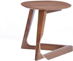 Benzara Modern Style Wooden End Table with Pointed V Shape Base, Brown