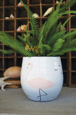 Kalalou CPH3487 Ceramic Flamingo Vase
