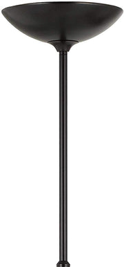 Benzara Metal Torchiere Lamp with 36 Watt LED and Pole Dimmer Switch, Black