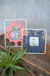 Kalalou CHW1192 Painted Metal Coral Photo Frame