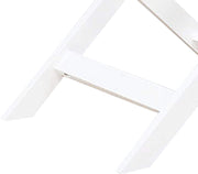 Benzara Transitional Style Wooden Chairside Table with Cross Base Legs, White