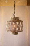 Kalalou CLL2423 Rattan Pendant Ceiling Lamp