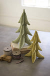Kalalou CGL4119 Gold and Green Velvet Trees