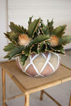 Kalalou CPH3438 Ceramic Urn With Grid