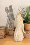Kalalou H3866 Set of Two Clay Singing Rabbits