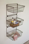Kalalou CQ7205 Three Tiered Wall Storage Baskets