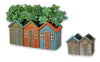Kalalou CDV1944 Ceramic House Planter Set of 2