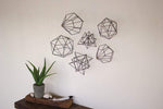 Kalalou CHE1165 Geometric Orb Wall Art Set of 6
