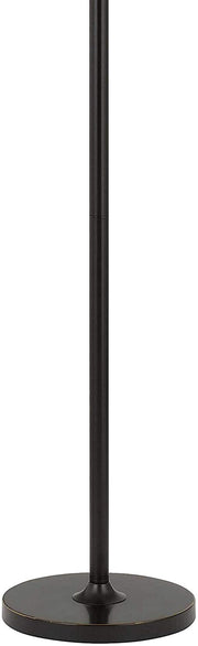 Benzara Metal Torchiere Lamp with 36 Watt LED and Pole Dimmer Switch, Black