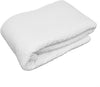 Benzara Fraser Fabric Queen Bed Skirt with Diamond Stitching and Liner, White