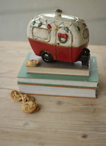 Kalalou CDV1876 Ceramic Christmas Camper Canister