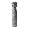 Sagebrook Home 12912-24 Ceramic, 16" Spike Candle Holder White/Gold