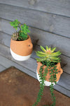 Kalalou H3997 Clay Wall Planter with Wire Hanger