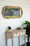 Kalalou CHH1341 Oval Wood Framed Mirror