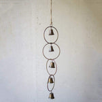 Kalalou NNV1025 Set of Five Bells Door Hanger