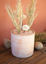 Kalalou H4079 Clay Canister Stem Holder