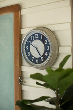 Kalalou CHNG1001 Iron Wall clock ,Grey
