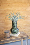 Kalalou H3899 Celadon Vines Lenca Bulb Vase