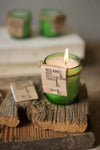 Kalalou A5619 Recycled Green Glass Candles Box of 6 Candles
