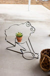 Kalalou A6262 Recycled Metal Frog Planter