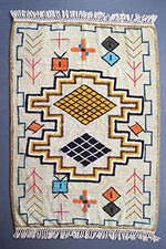 Kalalou NES1080 Multicolor Rug with Fringe