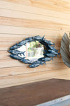 Kalalou CMN1449 Painted Metal School Of Fish Wall Mirror