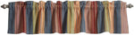 Benzara Huascaran Fabric Window Valance with Channel Stitching, Multicolor