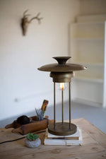 Kalalou CLL2342 Metal Table Lamp with Dome Shade