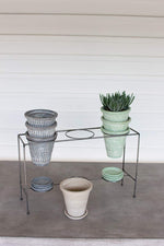 Kalalou H3831 Metal French Pot Display