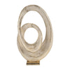Sagebrook Home 18490 Metal, 20" Swirl Table Top Deco, Gold