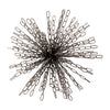 Sagebrook Home 17517-01 Metal, 12" Chain Orb, Black