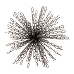 Sagebrook Home 17517-01 Metal, 12" Chain Orb, Black