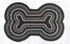 Mocha/Frappuccino Large Dog Bone Braided Rug 