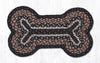  Dog Bone Mocha/Frappuccino Braided Rug