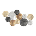 Sagebrook Home 18064 Metal, 29" Pierced Disc Wall Decor, Multi Wb