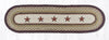 Earth Rugs OP-19 Barn Stars Oval Patch Runner 13``x48``