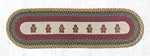 Earth Rugs OP-111 Gingerbread Men Oval Patch Runner 13``x48``