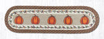 Earth Rugs OP-222 Harvest Pumpkin Oval Patch Runner 13``x48``