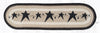 Earth Rugs OP-313 Primitive Stars Black Oval Patch Runner 13``x48``